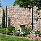 bedruckter Sichtschutzzaun